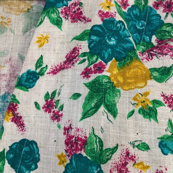 Vintage 70s open floral blazer - Picture 6 of 10